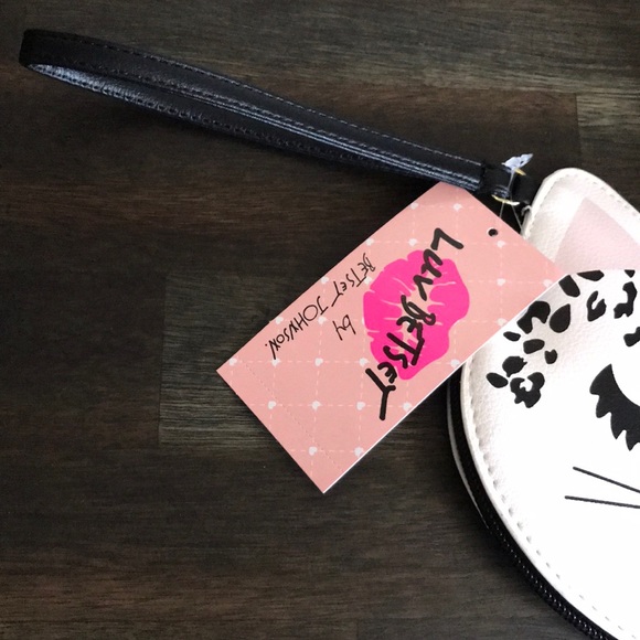 NWT! Betsey Johnson leopard kitty 🐱 cat wristlet - Picture 2 of 6